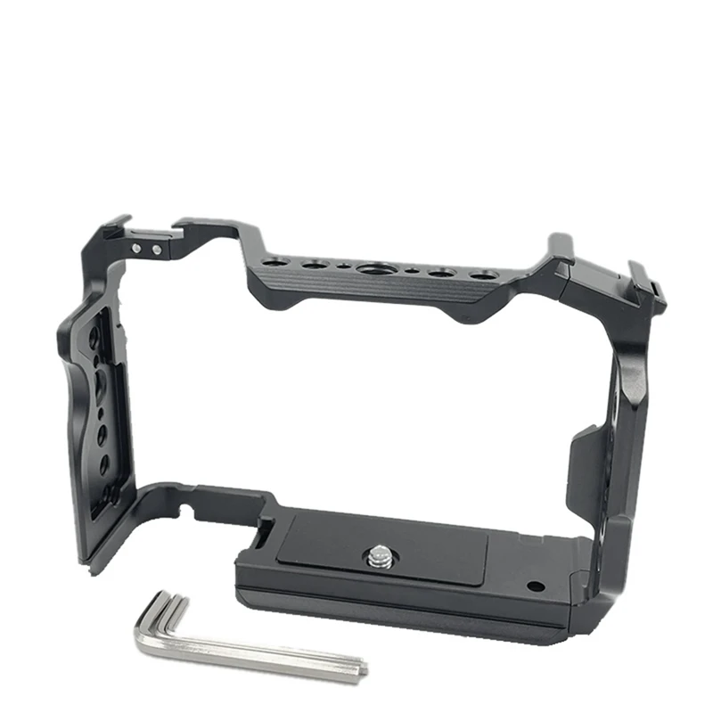 Full Camera Cage Rig Protective Frame for Sony A7C2 A7CR A7CM2 A7CII DSLR Tripod Cold Shoe Mount