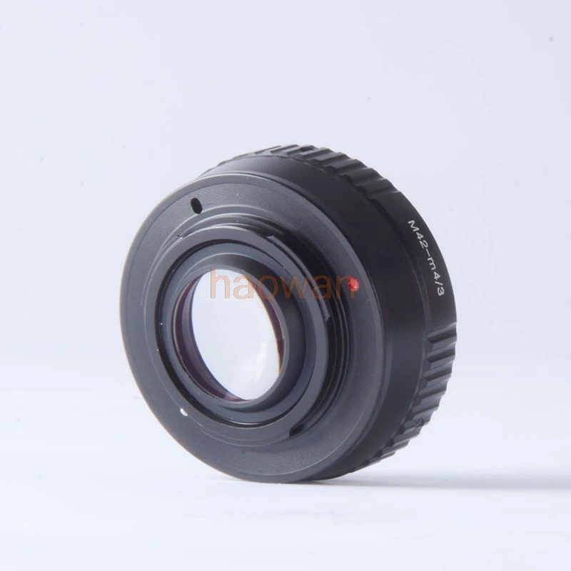 m42-m43 Focal Reducer Speed Booster Turbo adapter for 42mm m42 Lens to panasonic m4/3 camera GF6 GX7 gh4 gh5 EM5 EM1 em10 E-PL5