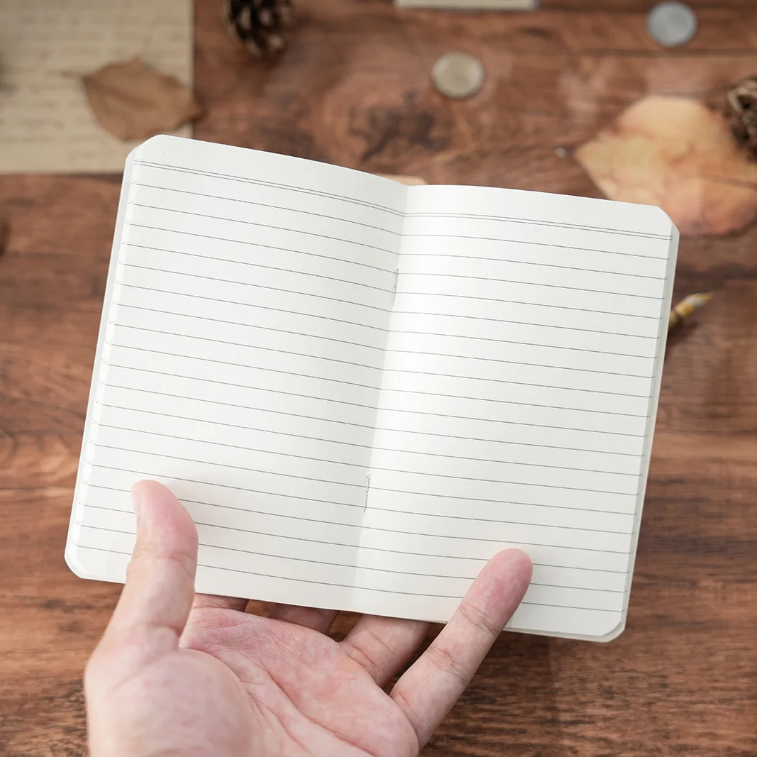 إدراج دفتر ملاحظات مبطن بإعادة تعبئة TN مقاس 14 × 9 سم، 100 جرام من ورق الخشب الممتاز الخالي من الكبريت، 40 ورقة لدفتر المسافر، والمذكرات، واليور