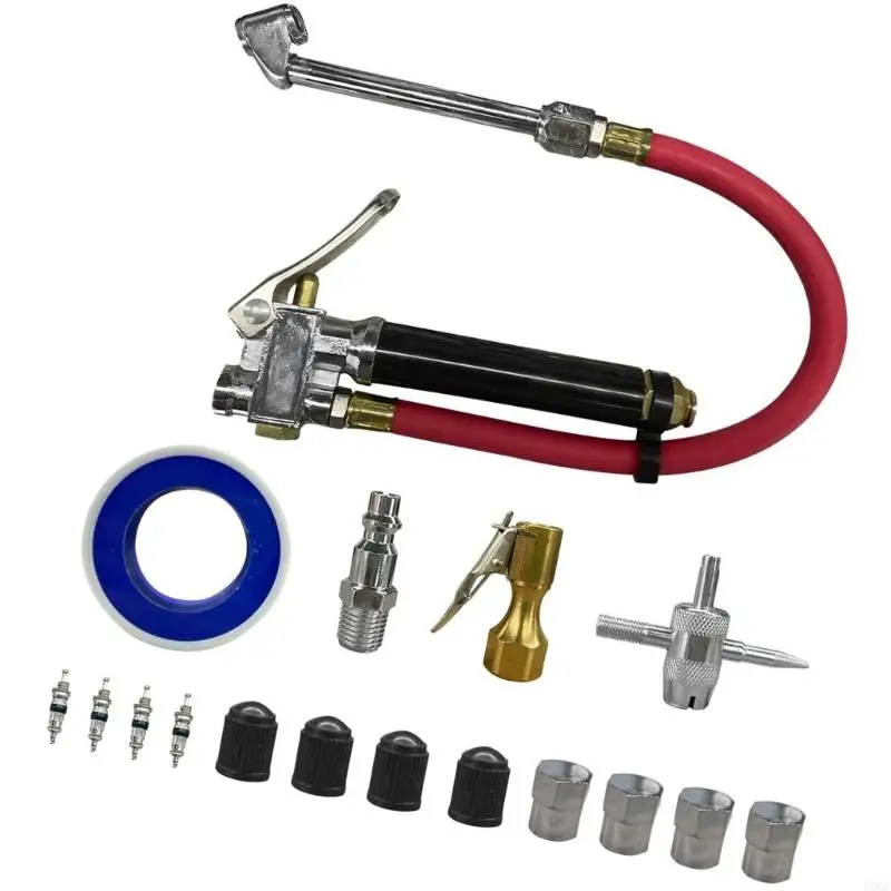 2025 جديد مانومتر مانومتر اختبار الهواء نفخ خراطيم مرنة الإطارات مدافع الضغط