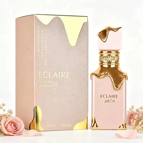 Lattafa Eclaire Eau De Parfum 100ml Natural Spray Vaporizer, Luxury Sweet Fruity Floral Musk Fragrance, Extra Long Lasting Rich Layered Elegant Aroma, Premium EDP Perfume for Dating Wedding Formal Occasions, Wonderful Fragrance Gift for Perfume Enthusiasts
