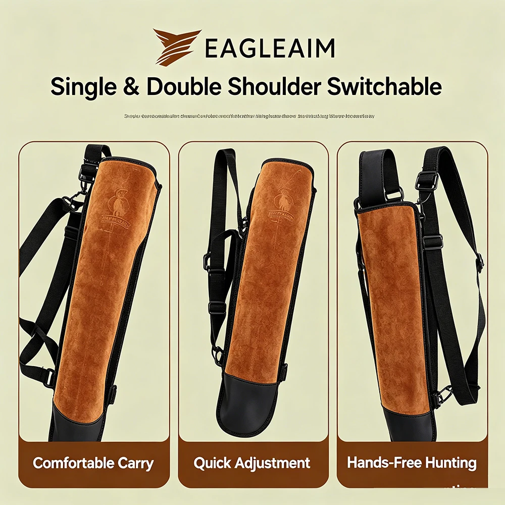 EAGLEAIM Suede Cow Leather Bac - Quiver Arrow Back ulasan dan harga