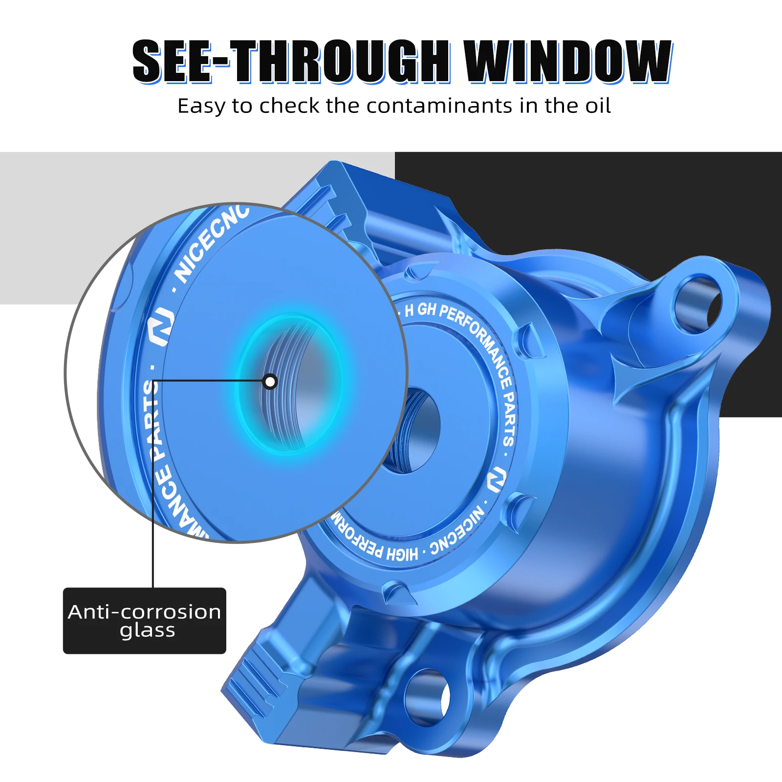 Transparent Oil Filter Cap Protective Cover For Yamaha 450R 2009-2024 YFZ450X Aluminum For YZ250F YZ450F WR250F WR450F 2003-2007