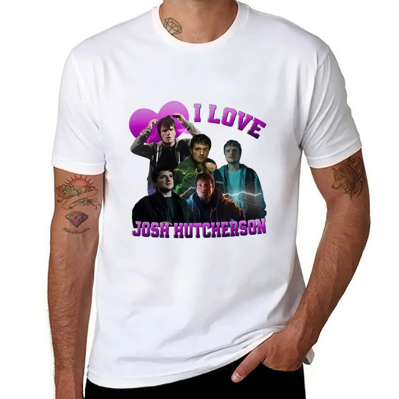 

I Love Josh Hutcherson T-Shirt t shirts for man cotton soft t shirts for man graphic tees T-Shirt