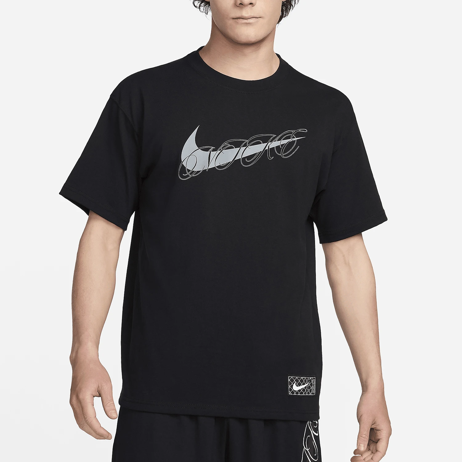 تي شيرت Nike Official 2024 الجديد للرجال فضفاض رياضي كاجوال لكرة السلة FV8399-010