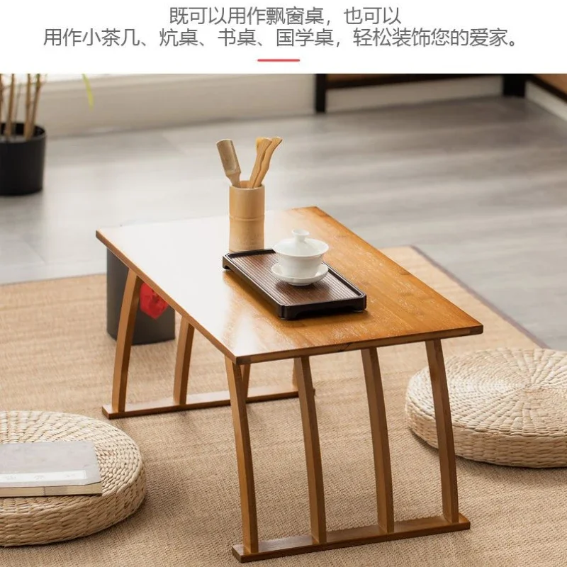 Bay Window Small Coffee Table Home Tea Table Balcony Sitting on The Ground Low Tables Window Sill Chinese Studies Desk Furniture