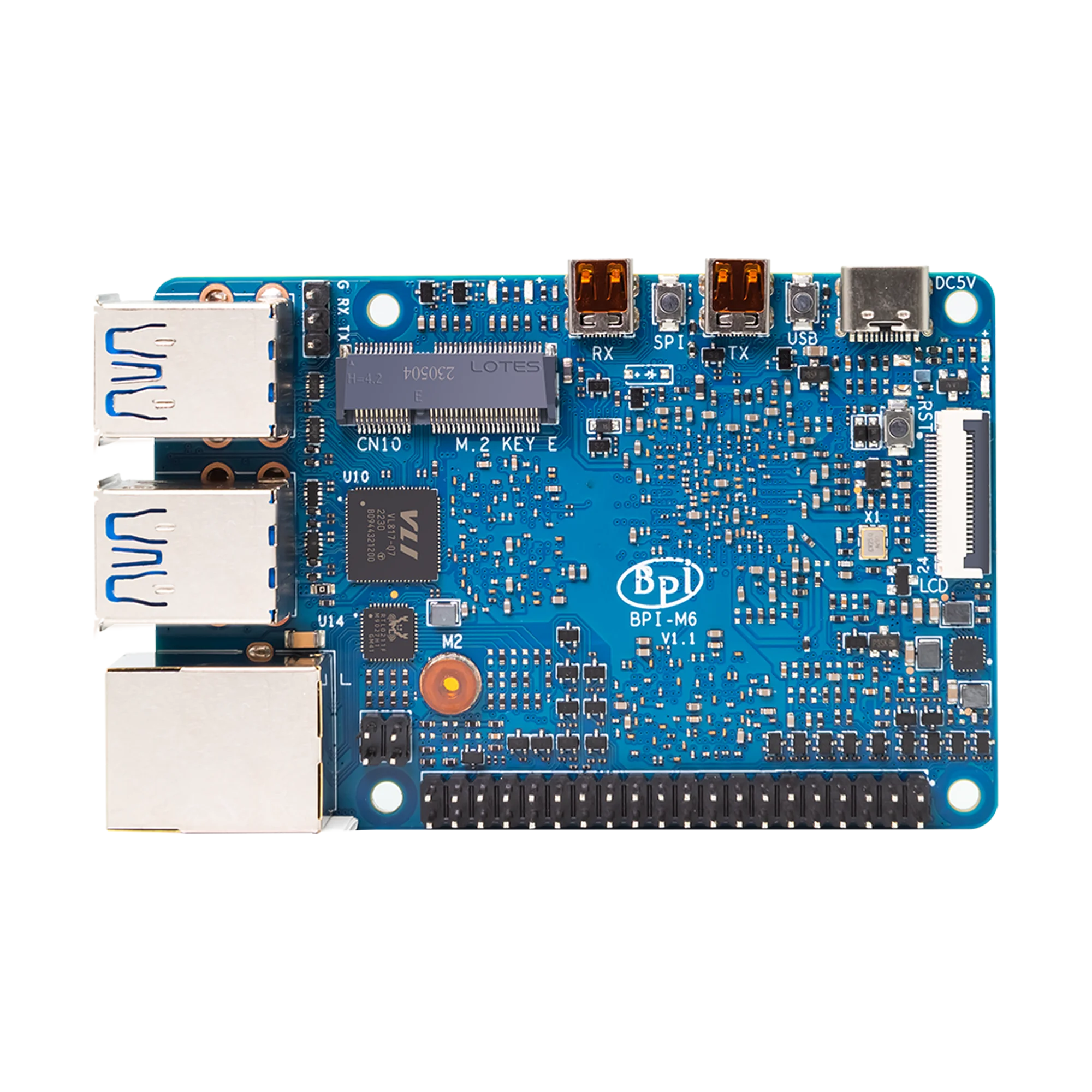 Imagem -04 - Banana Pi-bpi-m6 Synaptics Video Smart Quad-core Cortex-a73 4gb Lpddr4 16gb Emmc até 75tops Imaginação Ge9920 Gpu