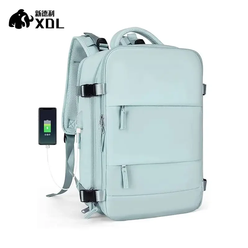 حقيبة مومياء كبيرة للسفر للنساء والرجال حقيبة ظهر للمشي لمسافات طويلة مقاومة للماء حقيبة ظهر رياضية خارجية كاجوال حقيبة نهارية للسفر أساسية