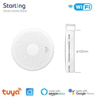 Tuya WiFi Smart Smoke & Carbon Monoxide Fire Detector Alarm Sensor Smart Life Control Smart Home Voice Support Alexa Google Home