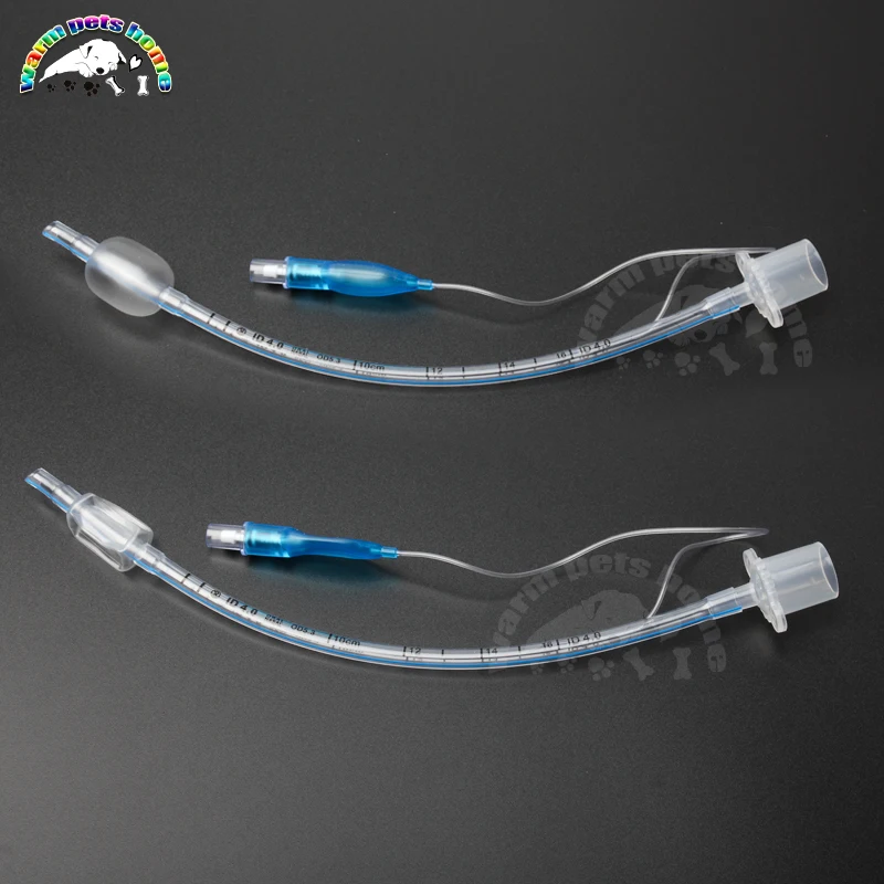 Sterile Endotracheal Tube with Cuff Endotracheal Intubation ID 2.0-10mm for Veterinary Respiratory Anesthesia