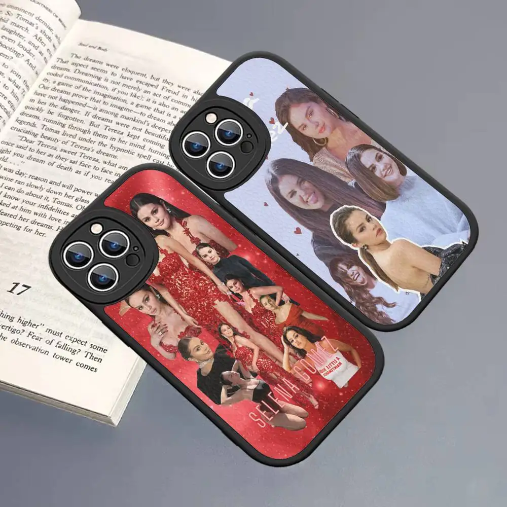 Singer Selena Gomez For IPhone 16 15 14 16E 13 12 11 Pro Max Plus Phone Leather Case