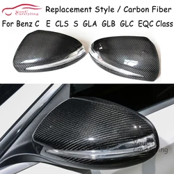 W205 Koolstofvezel Achteruitkijkspiegel Cover voor Mercedes C W205 W213 W238 W222 W217 W253 H247 X247 Zijdeur Spiegelkappen LHD