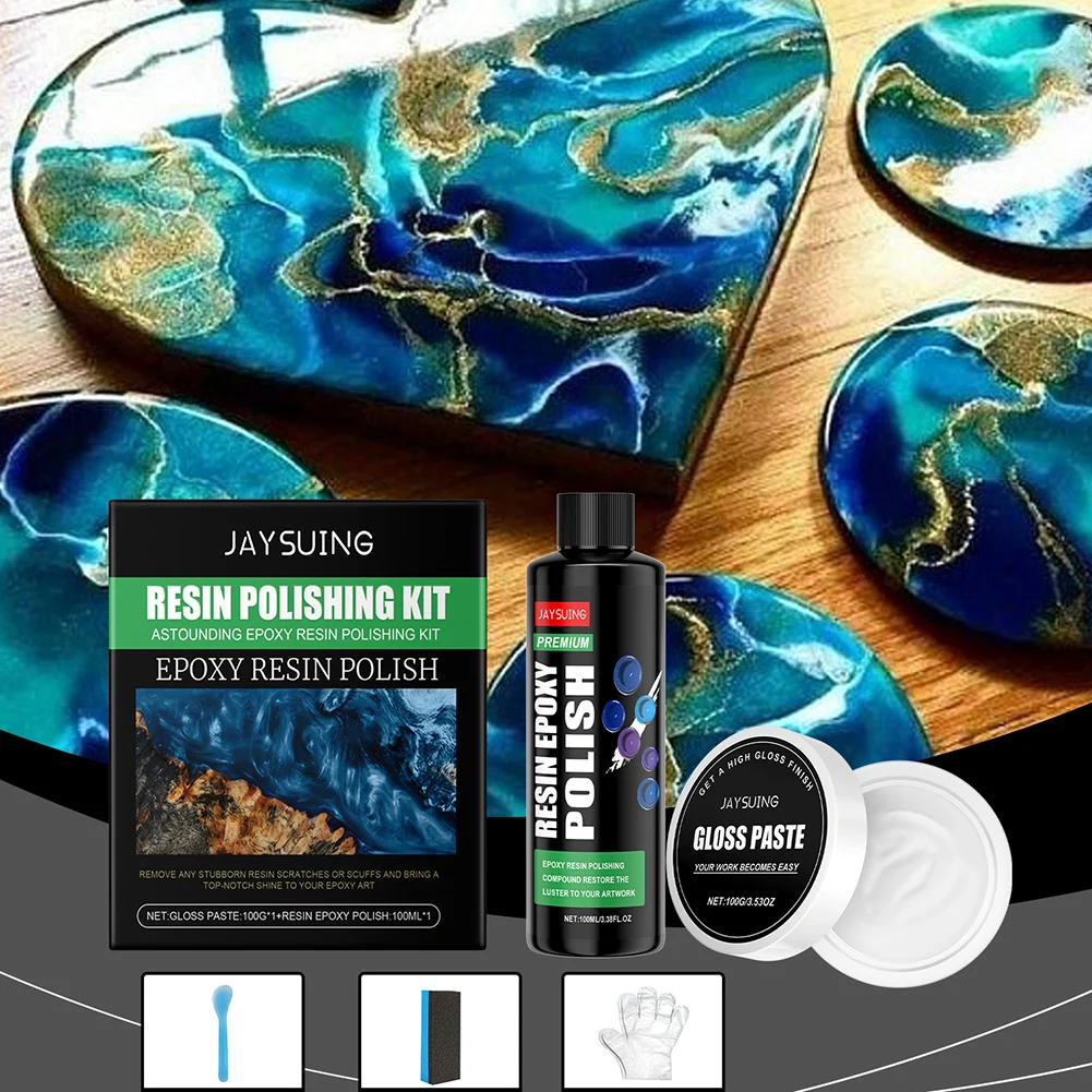 1 Set Epoxys Polishing Compound Complete Resin Restoration Kit Ideal For DIY Enthusiasts