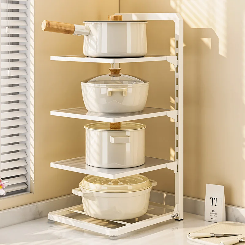 ชั้นเก็บหม้อหลายชั้น, ออแกไนเซอร์จัดเก็บห้องครัว, อิสระอ่างล้างจานโซลูชั่นการจัดเก็บประหยัดพื้นที่เคาน์เตอร์ออแกไนเซอร์,