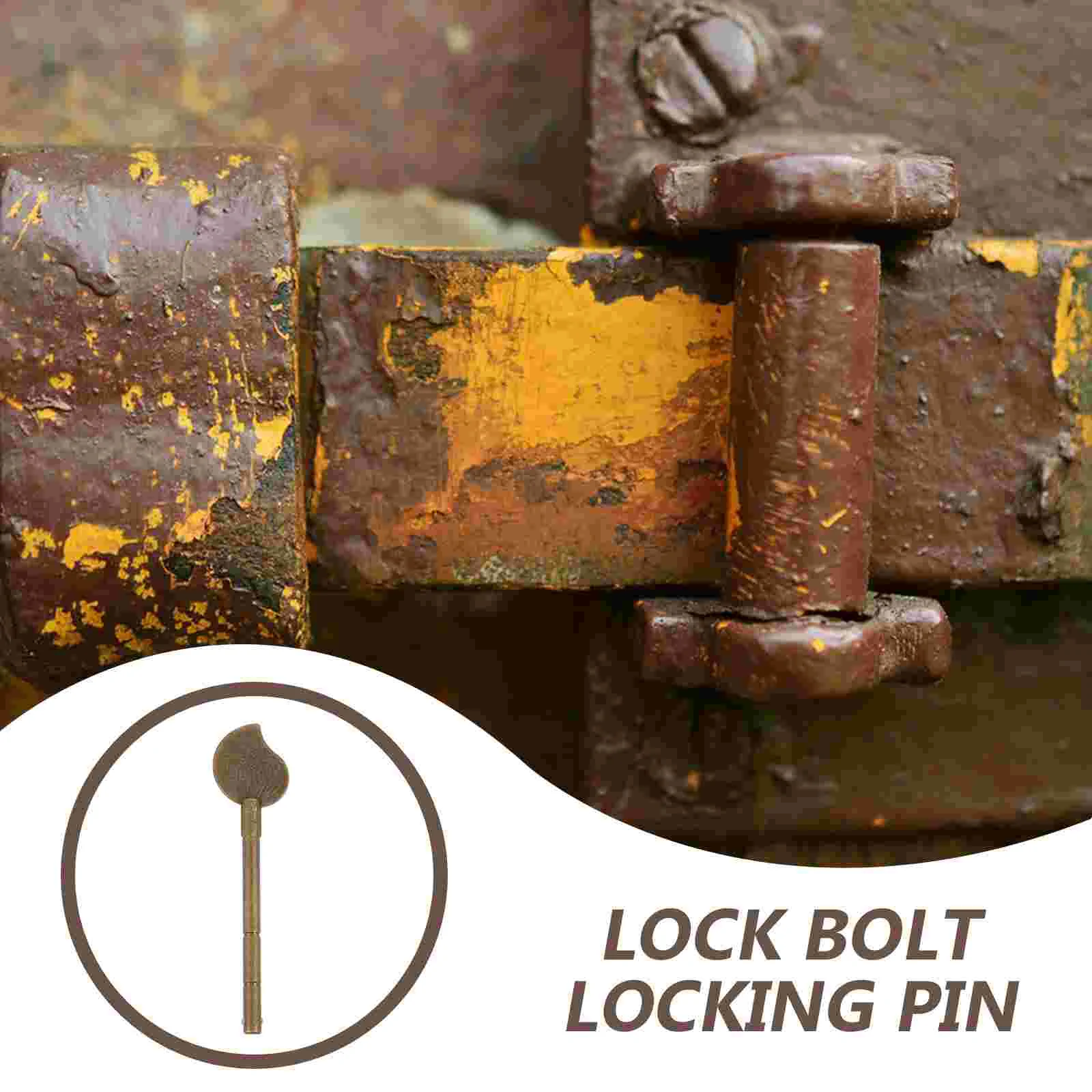 Bolt Pin Bolts Furniture for Cabinet Replacement Vintage Brass Old Doors Barrel