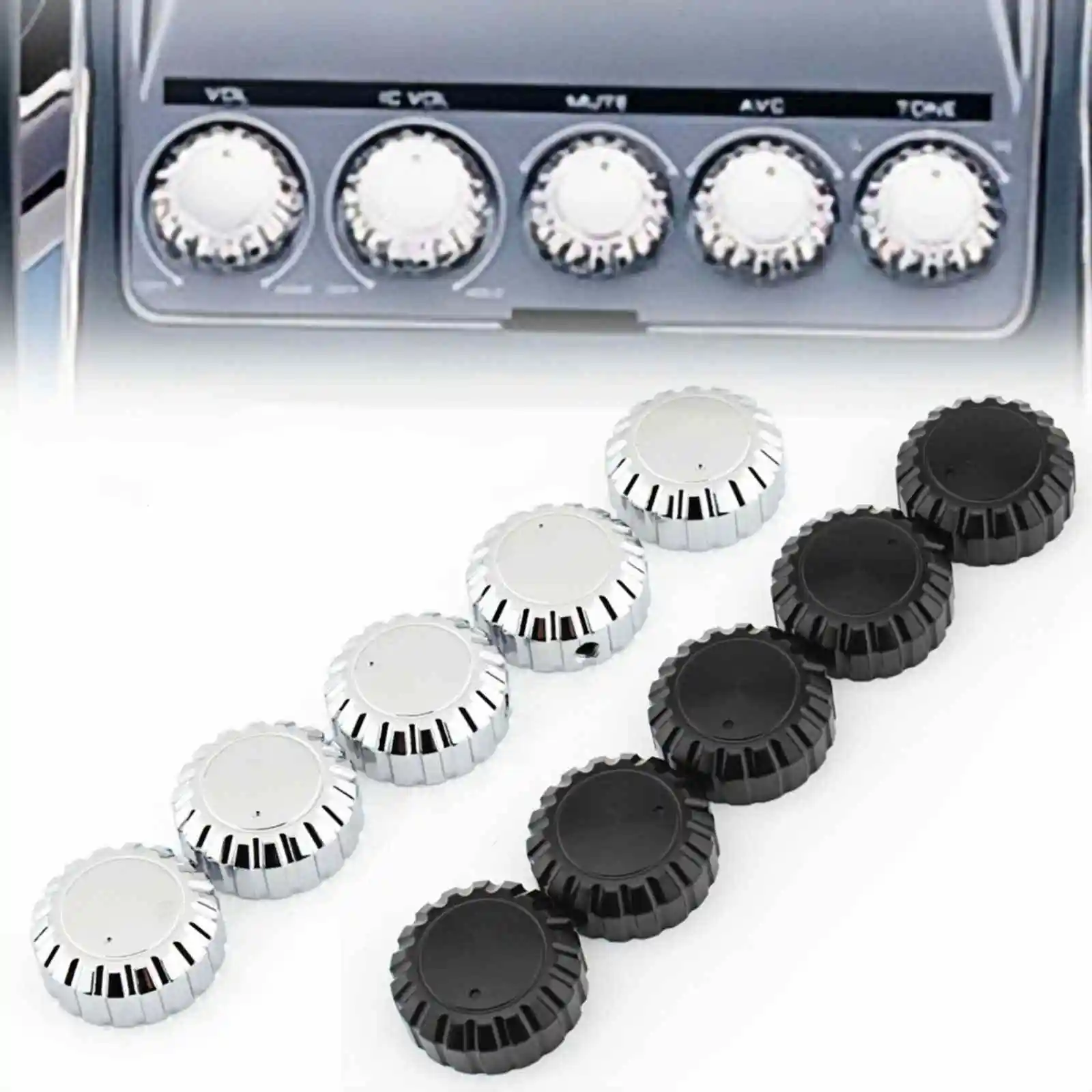 

5 шт., комплект ручек регулировки радиоуправления для мотоцикла, для Honda Gold Wing GL1500 1988-200, черный хром