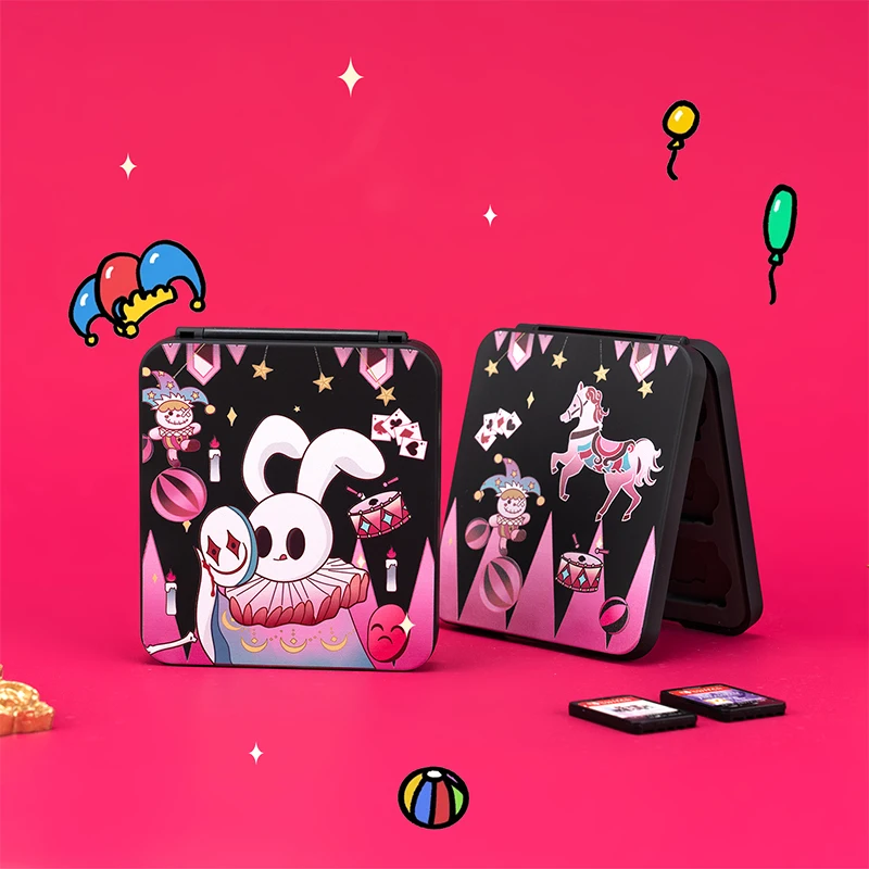 Funda Nintend Switch Oled Case Rabbit Game guscio protettivo antigraffio Hard PC Full Cover Back per Switch Oled Grip Shell