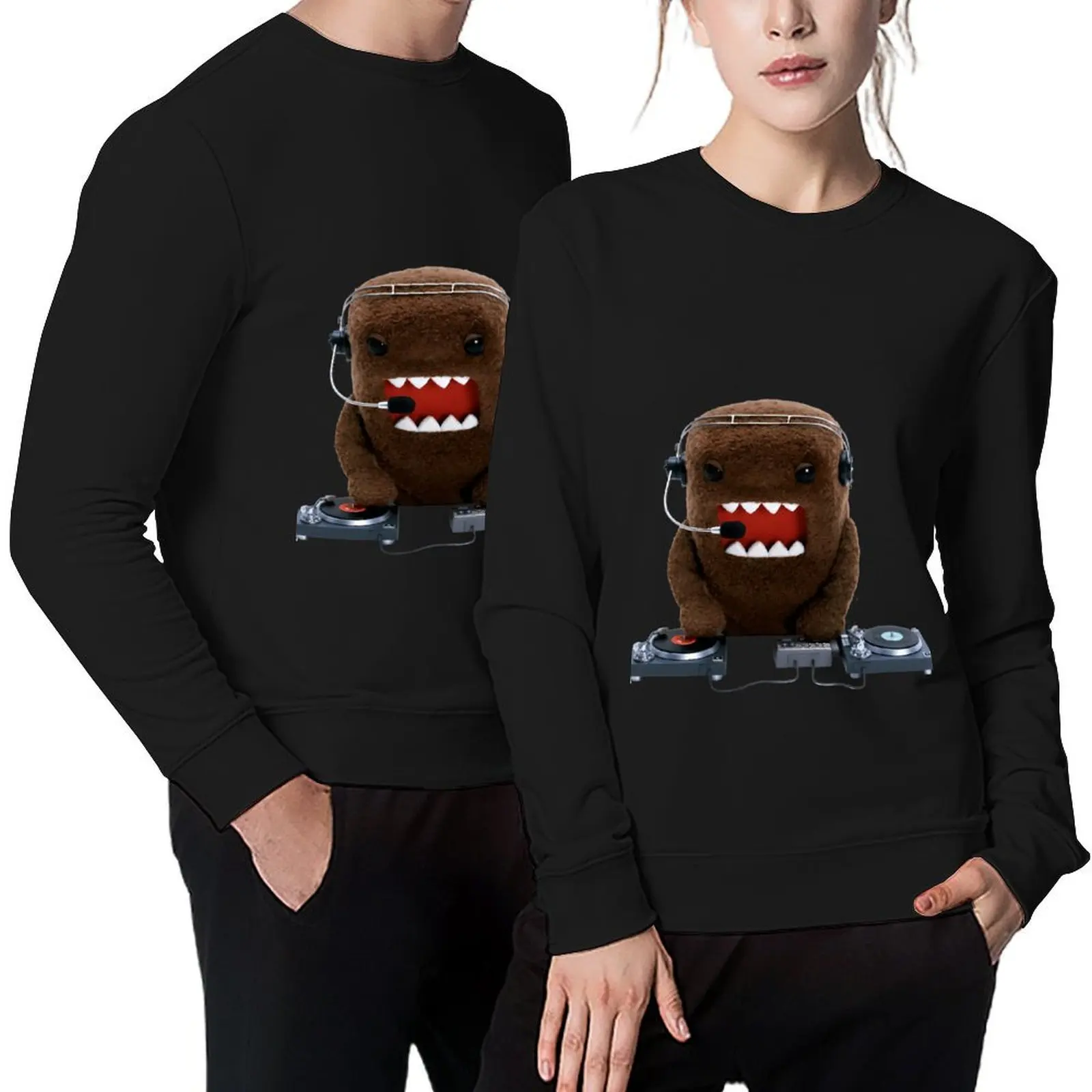 

DJ Domo-kun Pullover men's winter sweater anime clothing men's sweat-shirt men's sweat-shirt set sweatshirt male