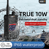 KSUN UV65P Waterproof IP68 Walkie Talkie Long Range UHF VHF FM Transceiver Communication Radio Wireless Device Two Way Radio