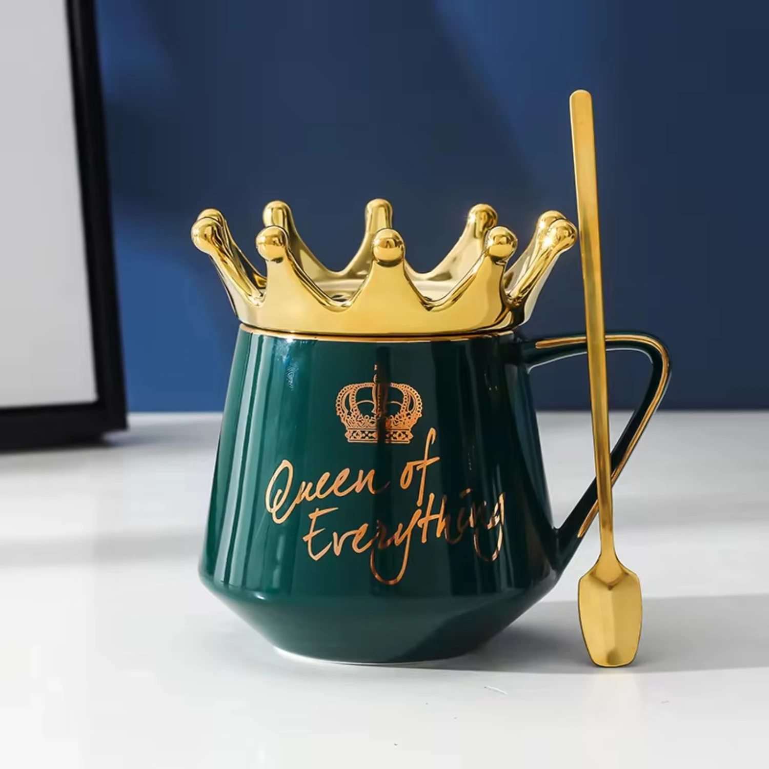 Creative Nordic Crown Mug Personalized Trendy Coffee Cup Office Student Ceramic Cups