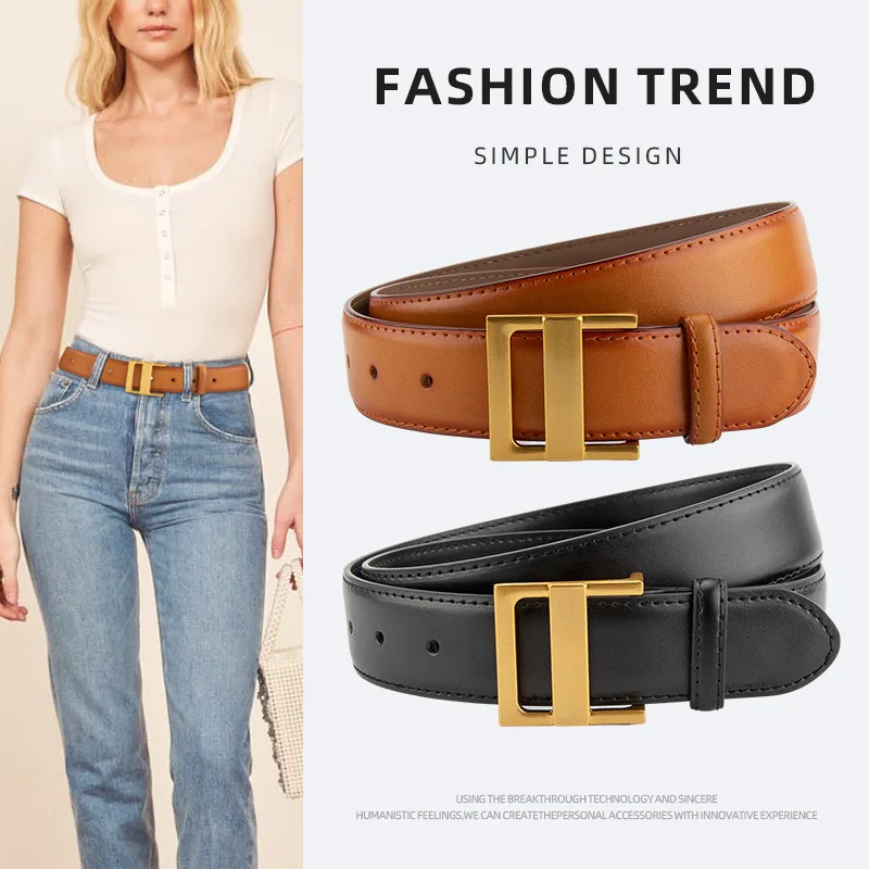 

Waist belt for women, high-grade, soft, fashionable and versatile, genuine leather belt for women, decoration for jeans