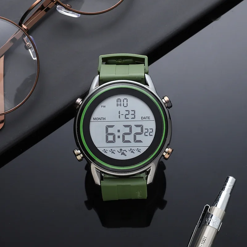 Waterproof Silicone Digital Watch for Women Men Creative Casual Electronic Watch Student Sports Youth Date Luminous Wristwatch