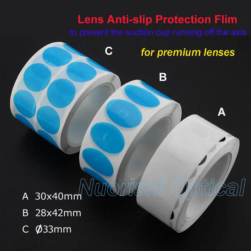 

Q032 1000pcs Seller Recommended High Quality Transparent Plastic Anti-slip Lens Protection Film Clear Resist Sticker 3 types