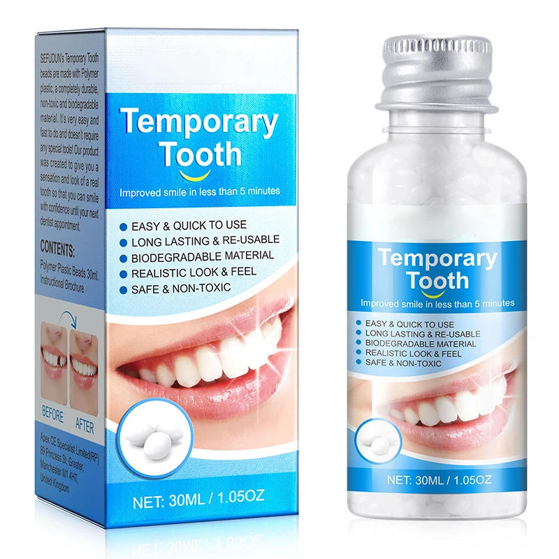 Resin Tooth Repair Glue Shapeable Teeth Gaps Filling Solid Glue Temporary Tooth Repair False Teeth Glue Safety Dental Supplies