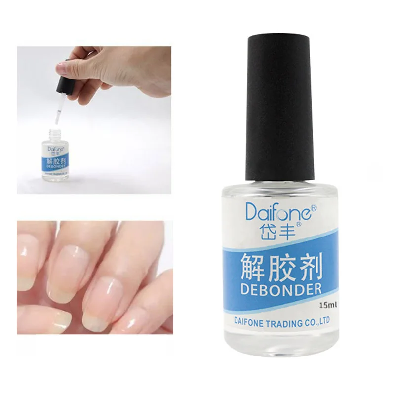 15ml Fake Nails Glue Remover Liquid Nail Degreaser For Removing False Nail/Gel Polish/Sticker/Nail Art Decoration Manicure TSLM1