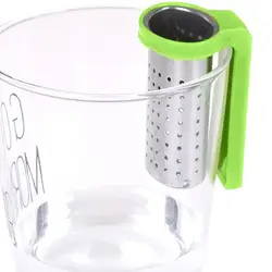 Creative Hanging On Cup Tea Strainer Cup Clamp Food Grade Stainless Steel Clip Tea Infuser With Handle