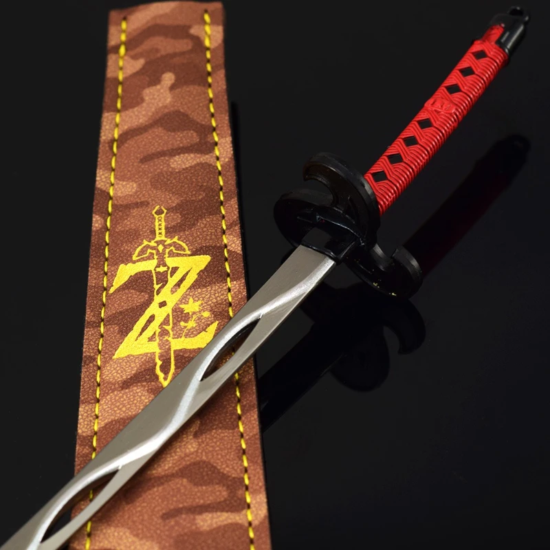 22 سنتيمتر/8.66in Zeldaa لعبة الأجهزة الطرفية ربط قطع الرياح شفرة أغطية جلد سلاح نموذج الحرفية الديكور شاشة لعبة هدية #3