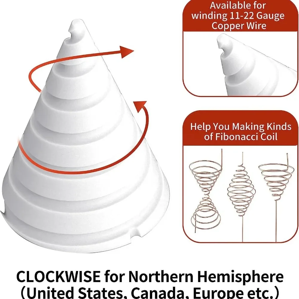 New Gardening Antenna Wire Making Tool for Electroculture Copper Garden Fibonacci Coil Winding Jig for Electroculture Gardening