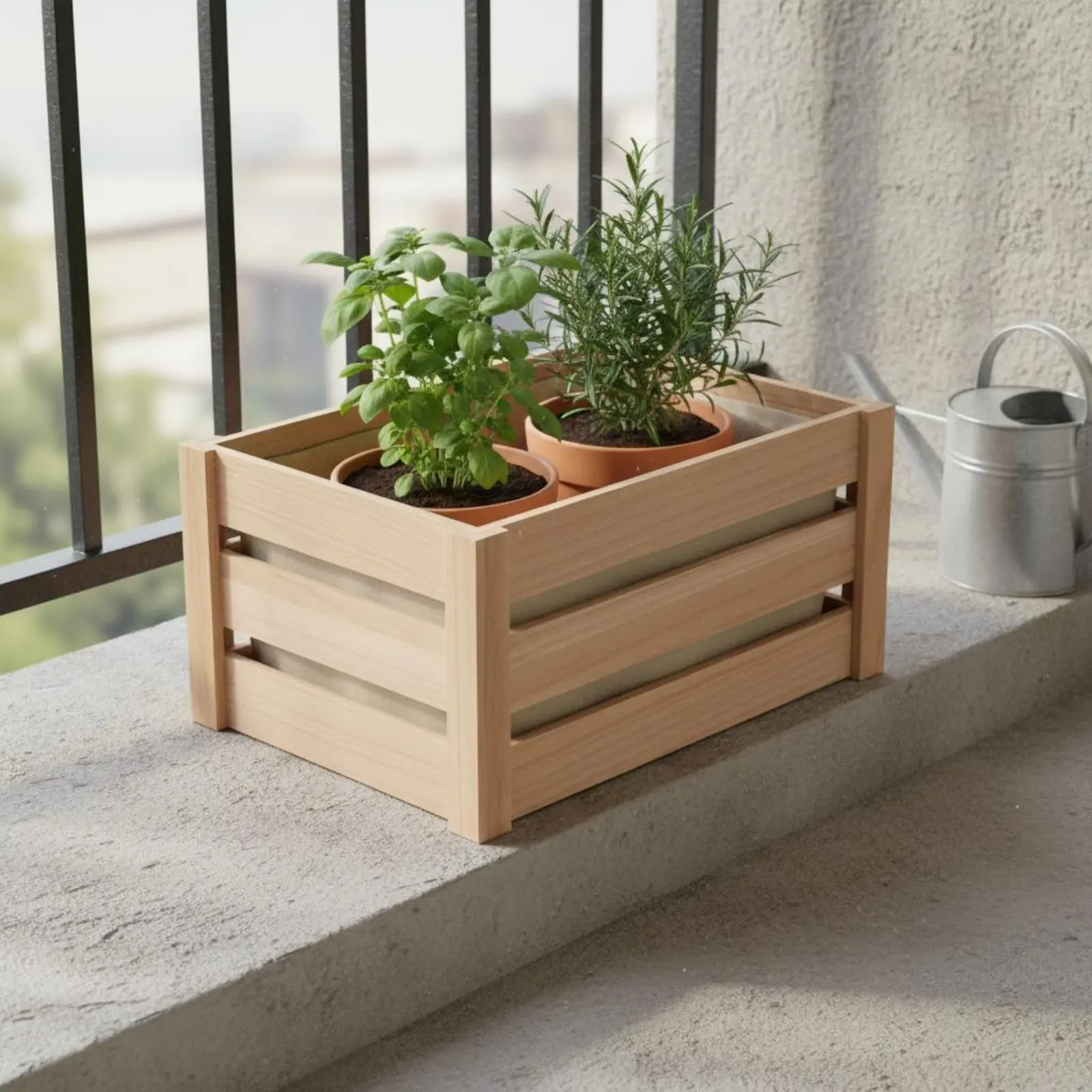Wooden Storage Crate Multi-Use Plant Holder Crate Nesting Wooden Crates Stackable Wood Display Boxes Long-Lasting for Home