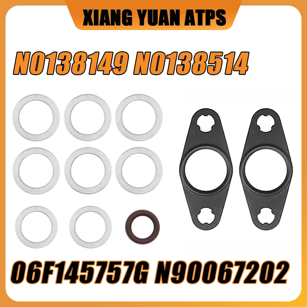 

N0138149 N0138514 06F145757G N90067202 Turbine Seal Kit Tubing Water Pipe Gasket For VW Beetle Golf EOS Magotan Passat CC Tiguan