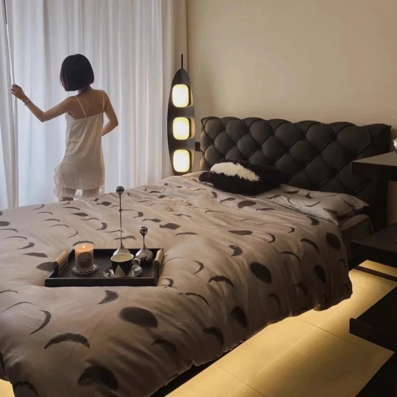 

Children Frame Bed European Frame Queen Bedroom Modern Floor Leather Massage Bed Floating Sleeping Cama Solteiro Hotel Furniture