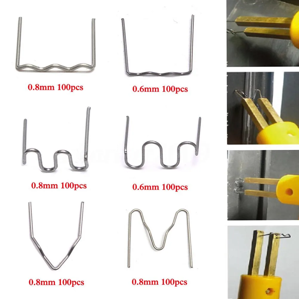 لأداة لحام البلاستيك طقم تصليح المصد التالف للسيارة 100 قطعة دبابيس دباسة ساخنة #1