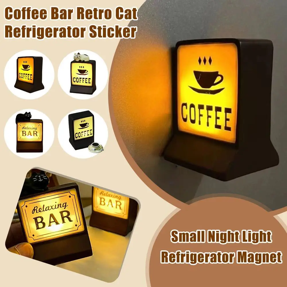 

Coffee Lamp Refrigerator Magnets Coffee Pattern Home Decor Whiteboard Photo Message Board Home Decor Fridge Magnetic Sticker