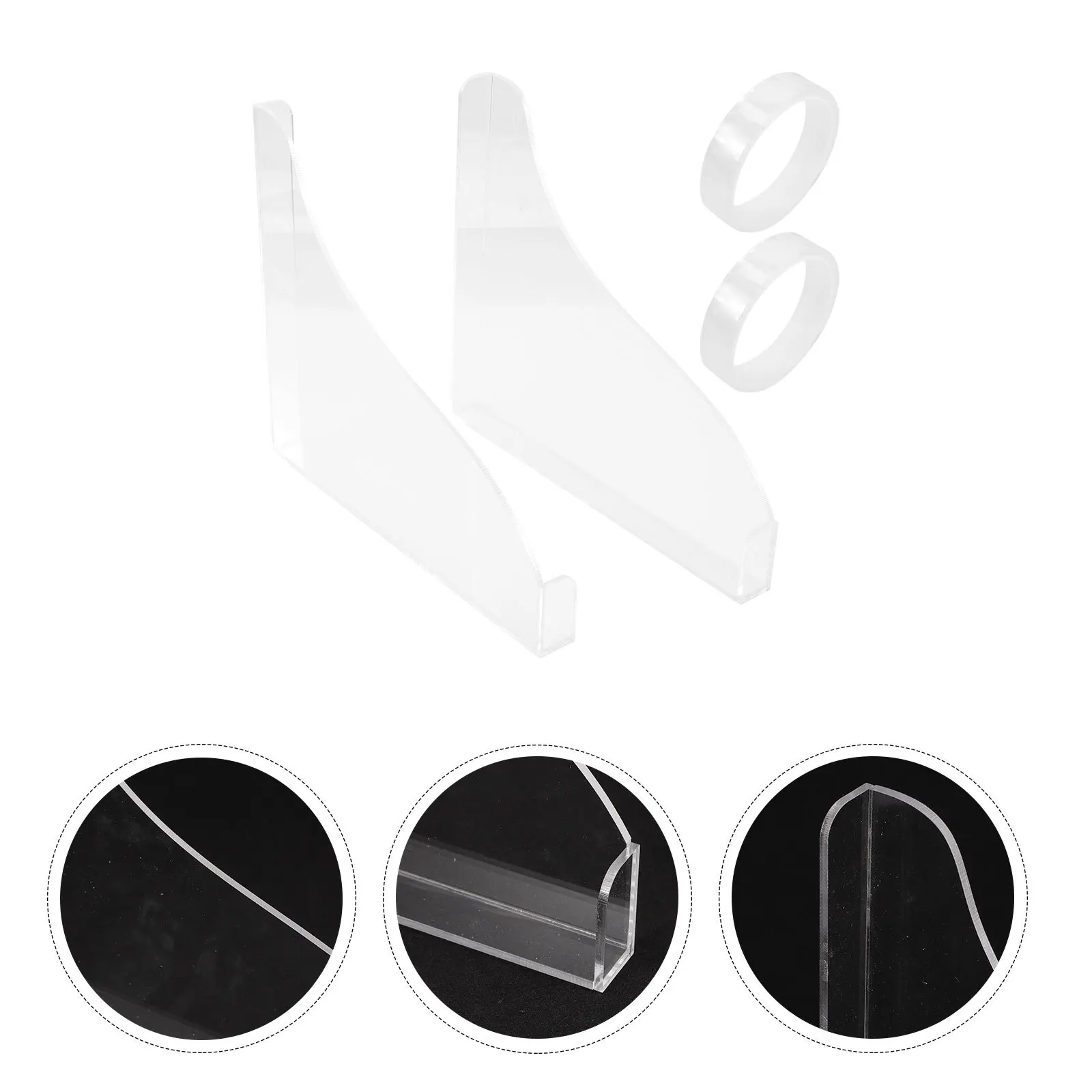 

2Pcs Acrylic Bathtub Splashing Guard Anti Slip Bathroom Essentials Splash Guards Bathtub Guard Shower Splashing Guards