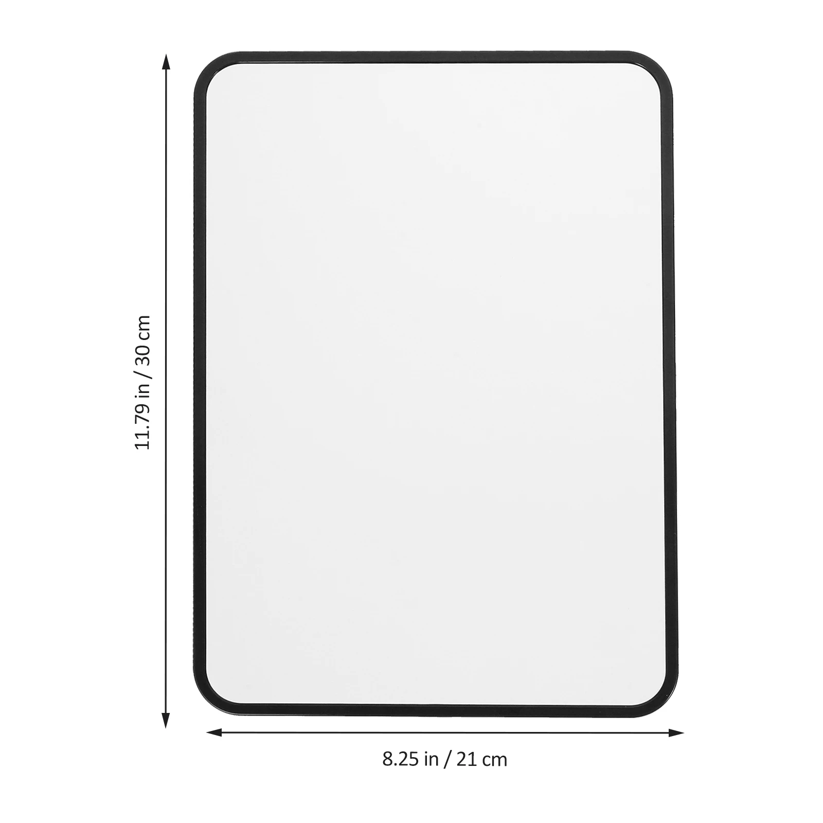 Petit tableau blanc magnétique double face, calendrier portable effaçable à sec, note de bureau, support de message, liatif, tablette d'écriture el, noir