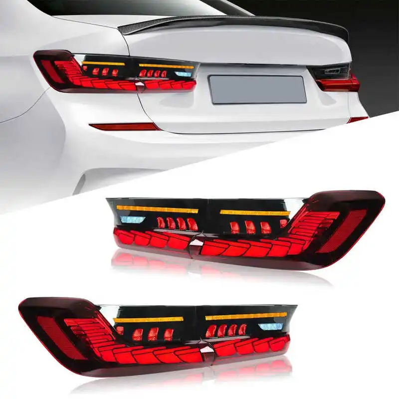 

For GTS Style LED Tail Lights Assembly with Dynamic Sequential Turn Signal for BMW 3 Series G20 M3 G80 2019 2020 2021 2022