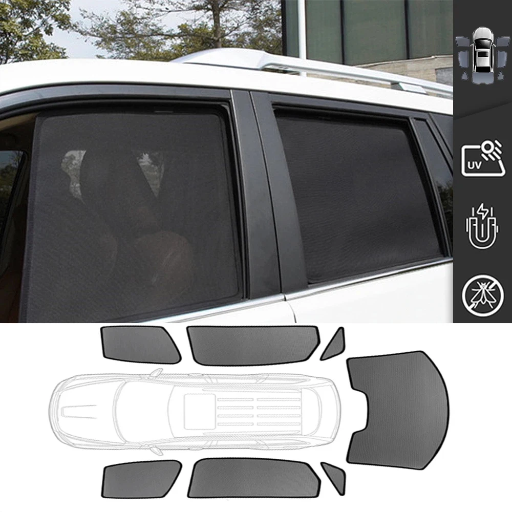 

For Skoda Superb B8 Sedan 2016-2023 Magnetic Car Sunshade Visor Front Windshield Curtain Rear Side Baby Window Sun Shade