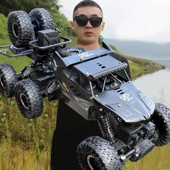 Hot 1: 18 six-wheel drive RC car cross-country climbing spray racing car remote control electric car fall-resistant children&#x27;s toy gift