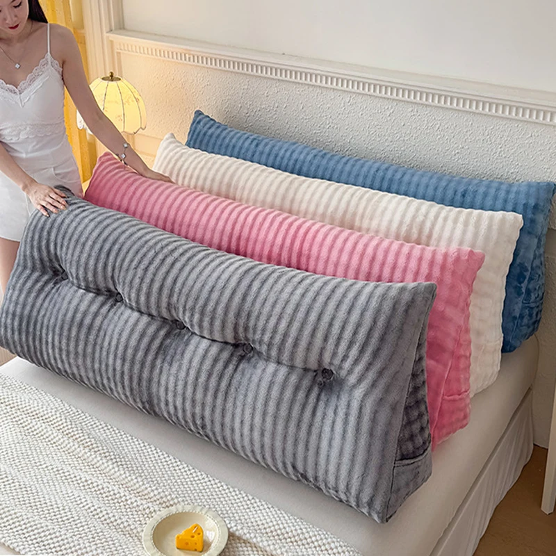 2026 Triangular Backrest Comfortable Detachable Reading Backrest Positioning Support Body Wedge Sleeping Pillow כריות נוי לסלון