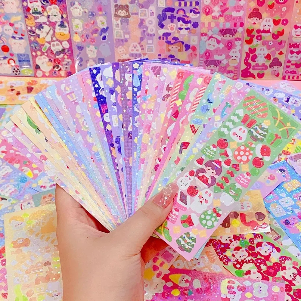20/60/100pcs Cute Kawaii Korean Guka Stickers for Children Stationery Aesthetic Scrapbook Diary Decoration Art No-repeat