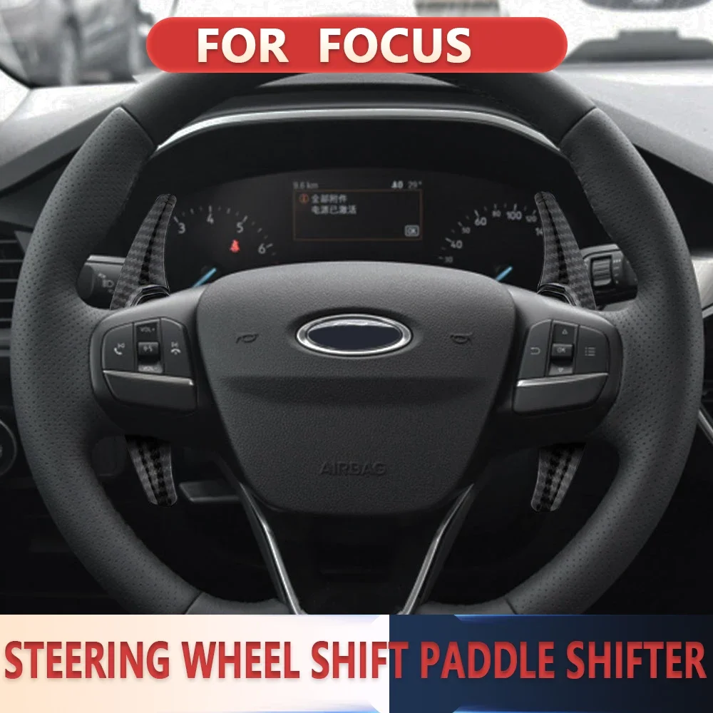 1 Pair Car Steering Wheel Shift Paddle Shifter for Ford Focus 4 MK4 2019 2020 Extension Shifters Gear Kit
