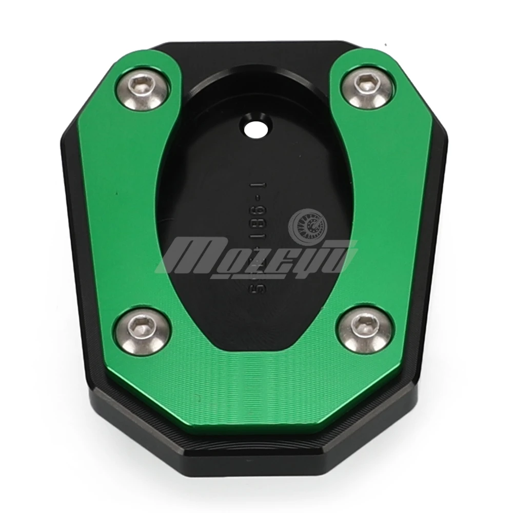 Motorcycle Side Stand Enlarger Kickstand Enlarger Plate For Kawasaki Ninja 125/250/400/500/7 Hybrid/ZX4R/ZX4RR/ZX25R 2019-2026