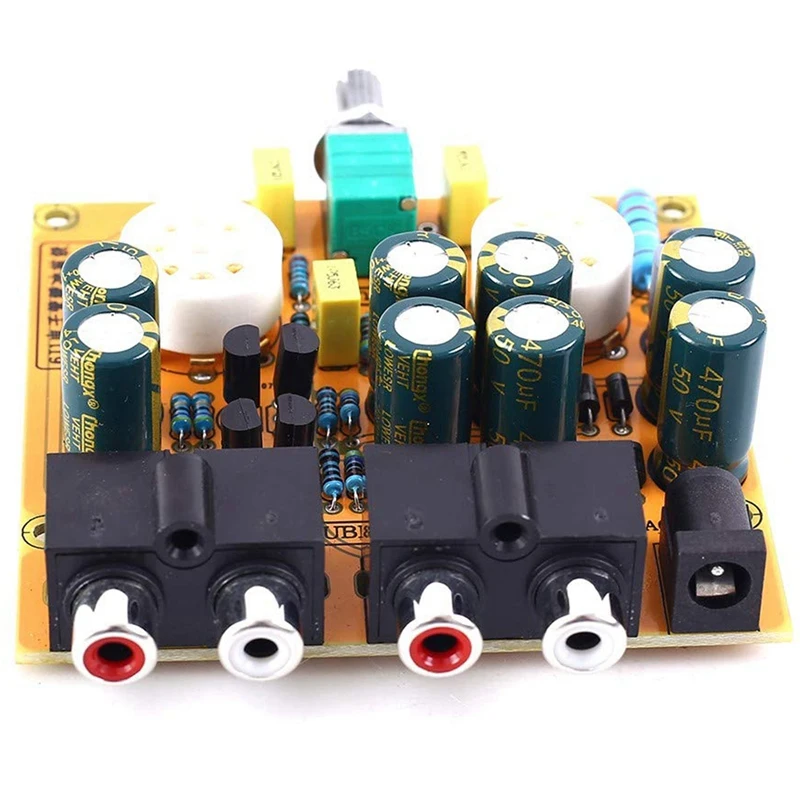 6J1 Tube Amplifiers Board, Pre-Amp Amplifier Audio Board Tube Audio Amplifier Hifi Channel Class A Volume Control