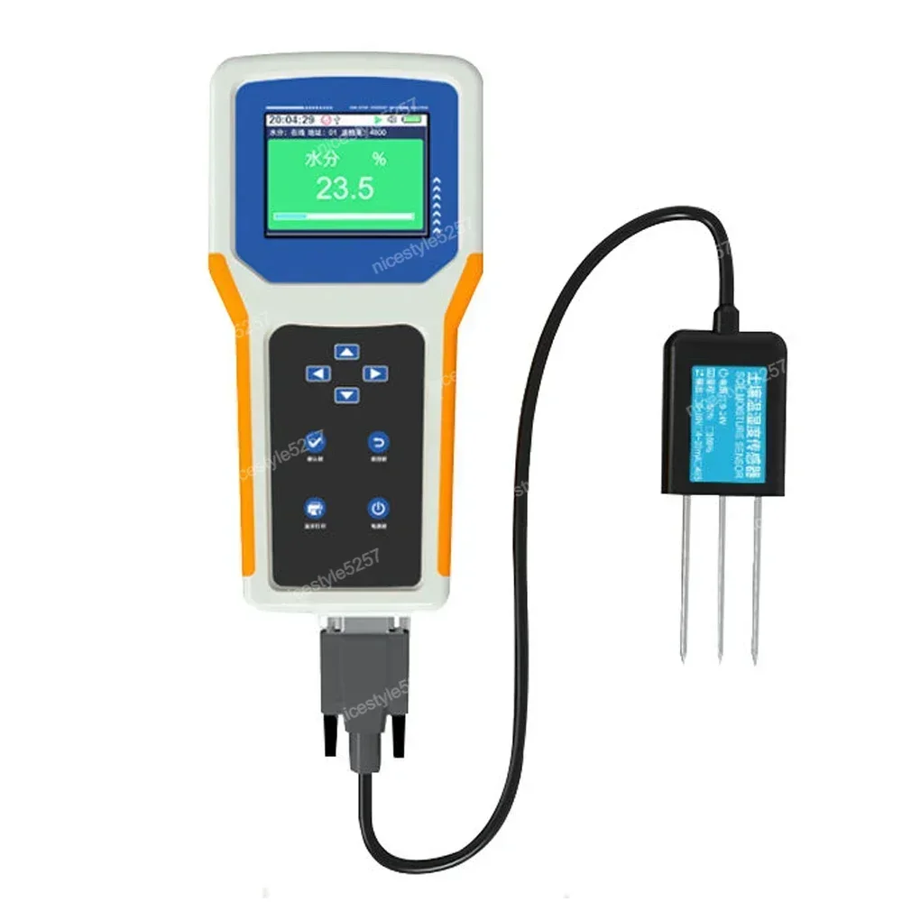 Agricultural Soil NPK/PH/EC Analyzer Moisture and Nutrient Sensor 7in 1 Soil Tester with Portable Handheld LCD Display end point