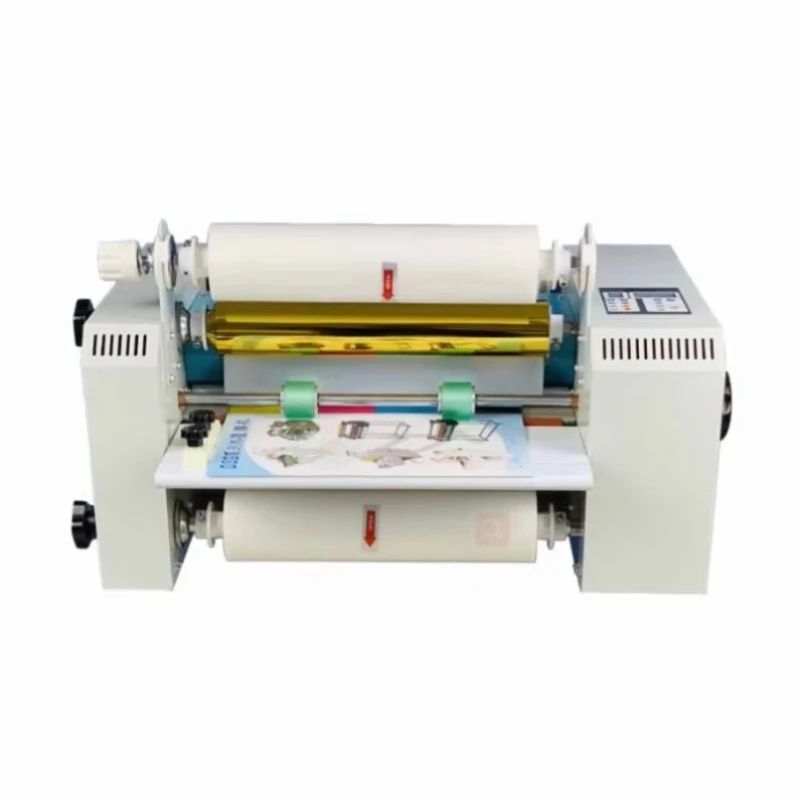 GS-360 Desktop 340mm Width Electric Roll Laminator Machine With Foil Stamping Function