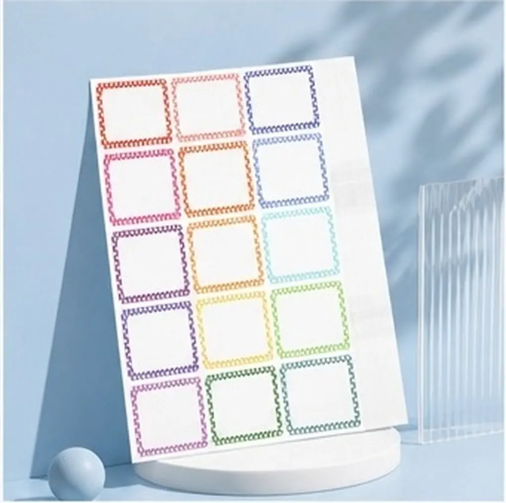 23Sheets Name Label Stickers Blank Self Adhesive Writable Labels for Classroom Office School Organization Tag Stickers